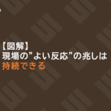 【図解】現場の”よい反応”の兆しは持続できる