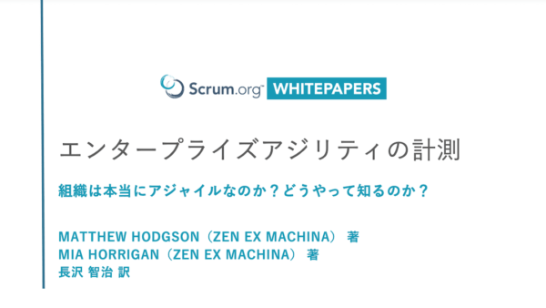 『エンタープライズアジリティの計測』ホワイトペーパーを翻訳しました