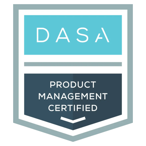 DASA Product Management 認定バッジ(修了で取得できます)