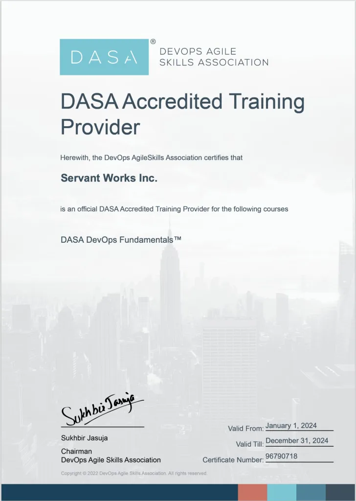 DASA DevOps Accreditted Training Provider